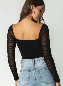 Princess Polly Delany Bodysuit Black Fashion