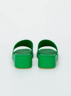 Princess Polly Delia Sandals Primary  Green Flash Sale