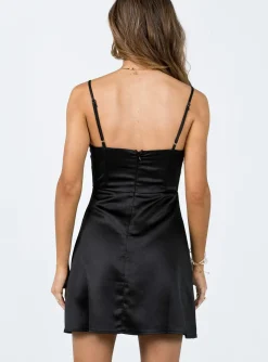 Princess Polly Della Mini Dress  Black Discount