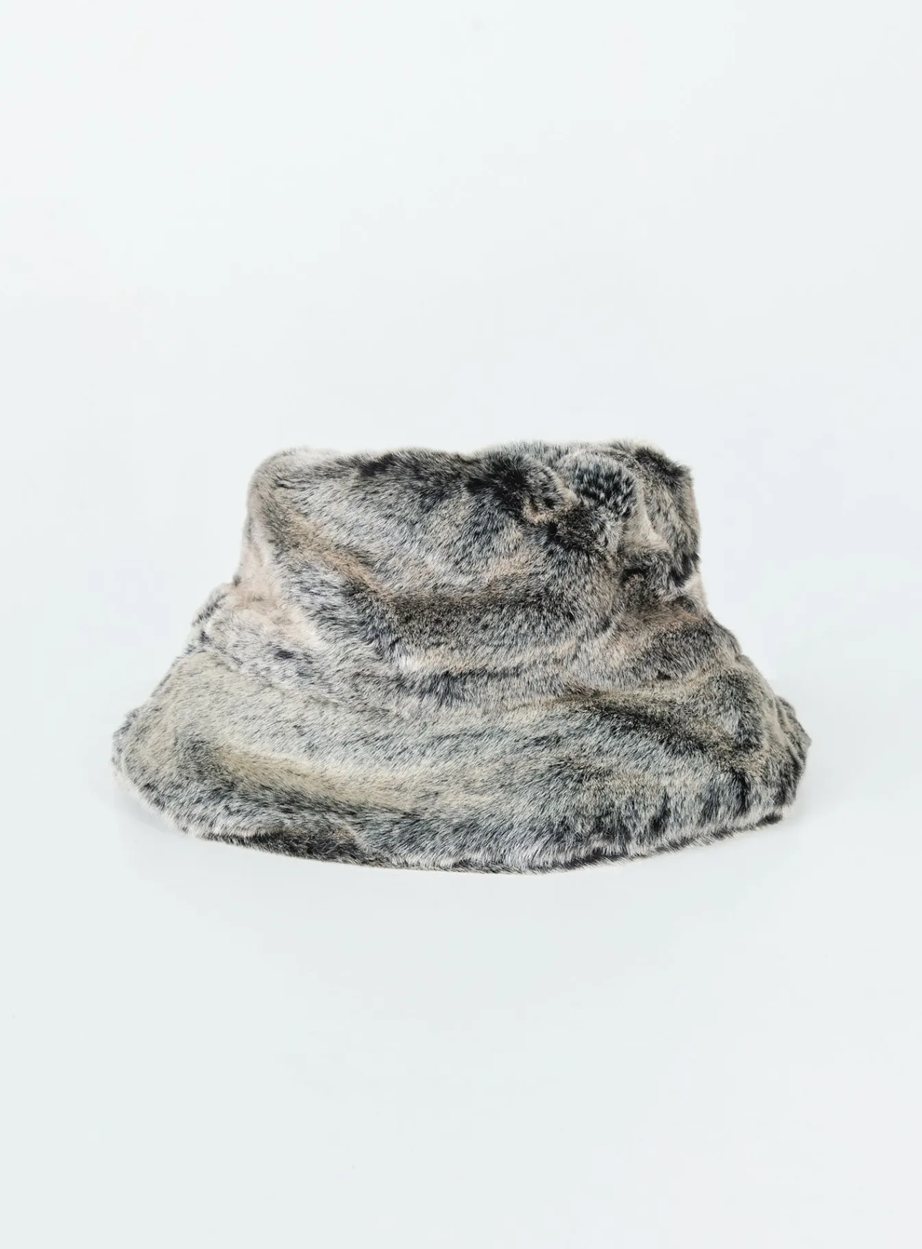 Princess Polly Delvey Fluffy Hat Grey Clearance