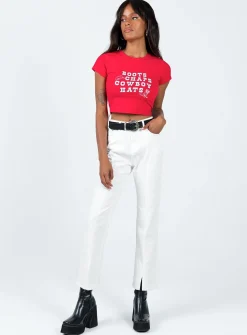 Princess Polly Demi Pant  White Best