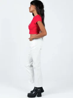 Princess Polly Demi Pant  White Best