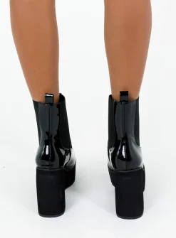Princess Polly Denver Boots Black Shop