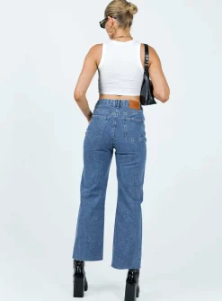 Princess Polly Denver Denim Jeans Dark Wash Fashion
