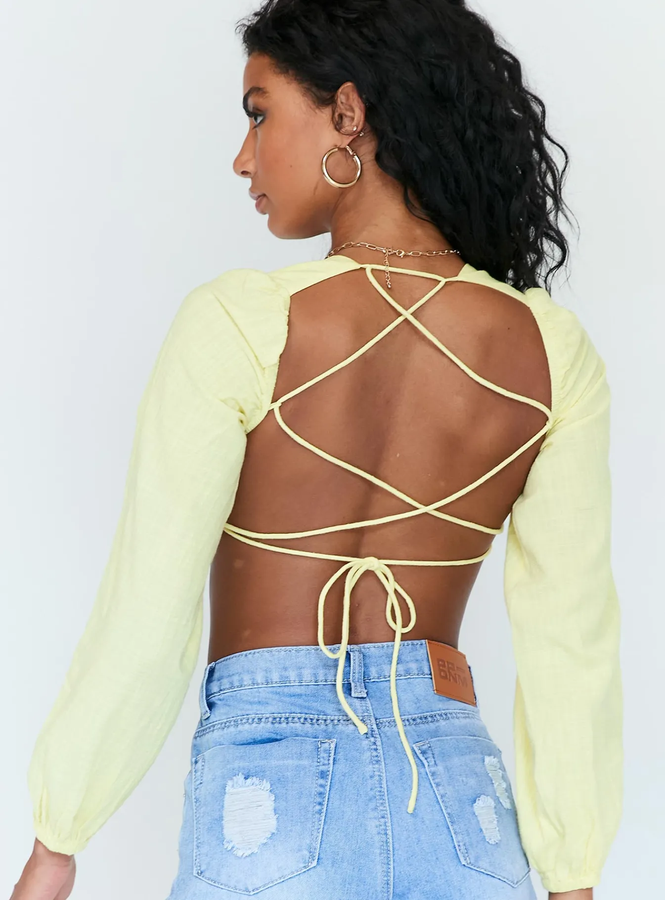Princess Polly Denzel Long Sleeve Top Yellow Store