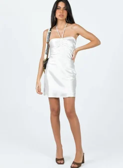 Princess Polly Desmond Mini Dress  White New