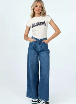 Princess Polly Destination California Tee Grey Online