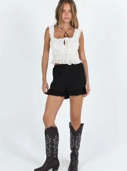Princess Polly Devija Shorts  Black Cheap