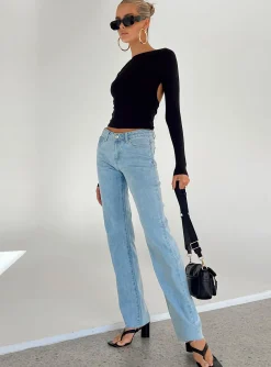Princess Polly Dexter Low Waist Jean  Denim Outlet