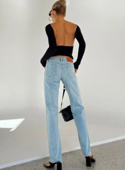 Princess Polly Dexter Low Waist Jean  Denim Outlet