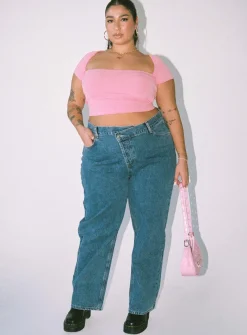 Princess Polly Dianne Topcurve   Pink Discount