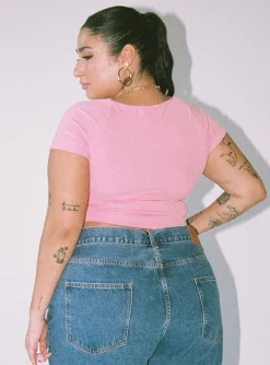 Princess Polly Dianne Topcurve   Pink Discount