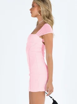 Princess Polly Diera Mini Dress  Pink Flash Sale