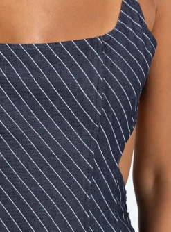Princess Polly Diez Mini Dress Denim Stripe Best Sale