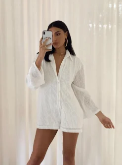 Princess Polly Dimitry Romper  White Best Sale