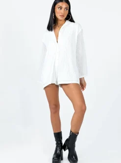 Princess Polly Dimitry Romper  White Best Sale