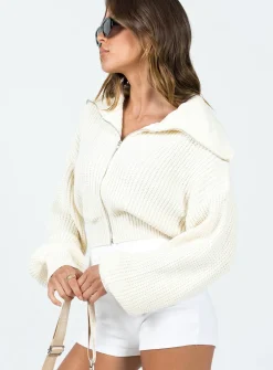 Princess Polly Dissa Sweater  Cream Store