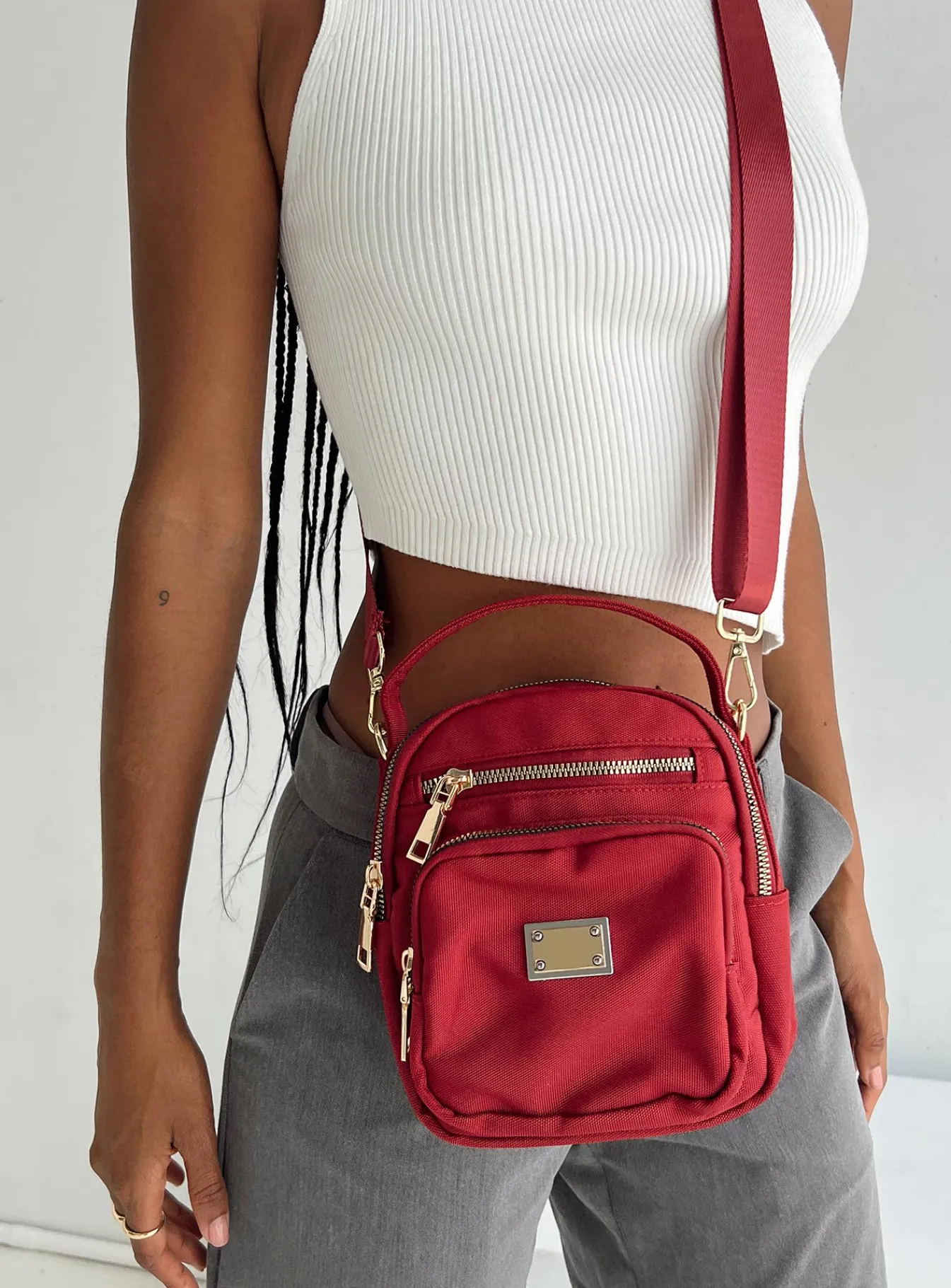 Princess Polly Dixon Crossbody Bag Red Flash Sale