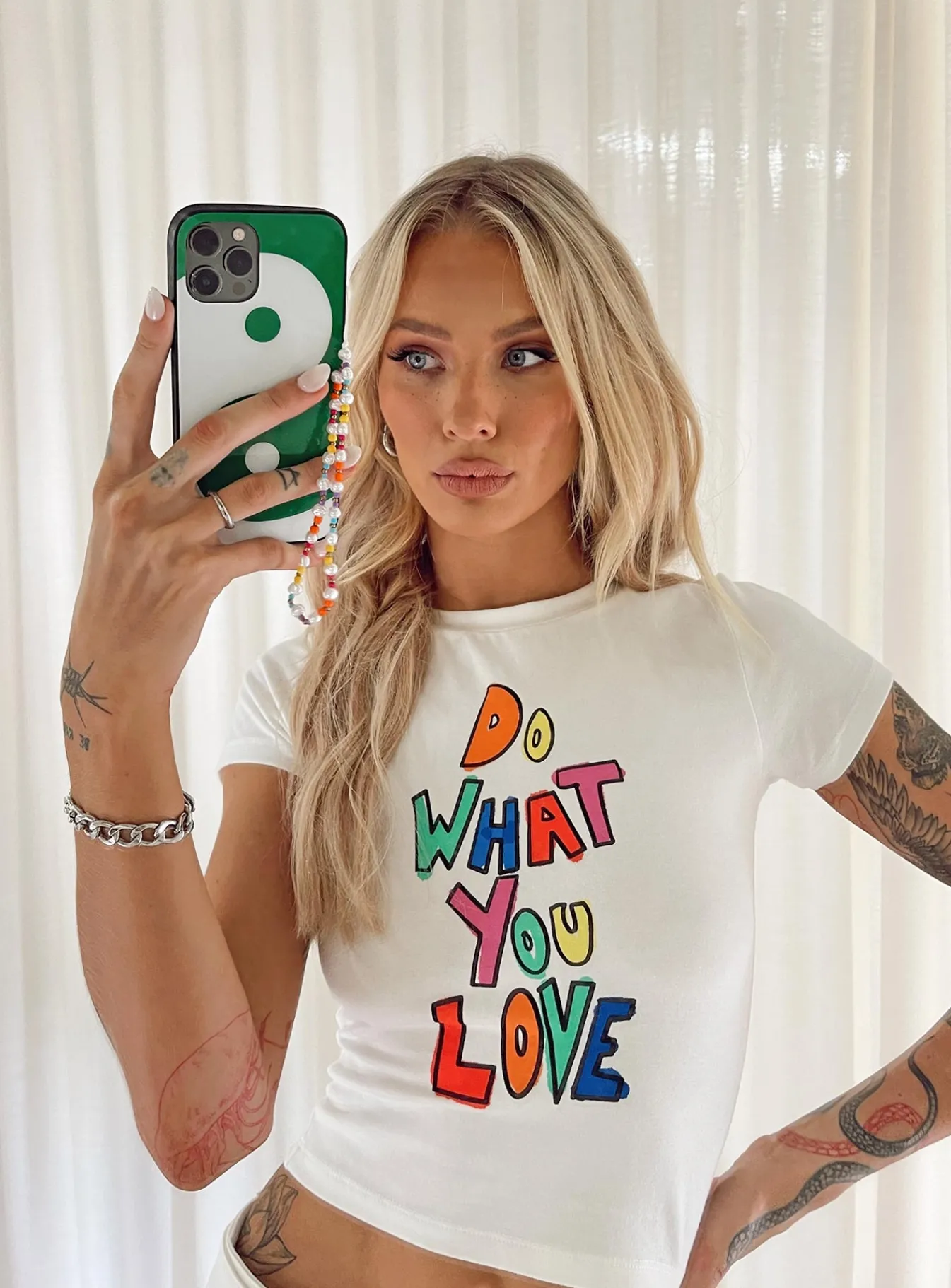 Princess Polly Do What You Love Tee White Outlet