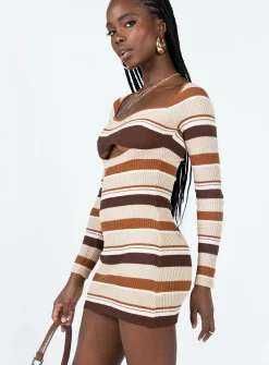 Princess Polly Domini Mini Dressmulti   Brown Best