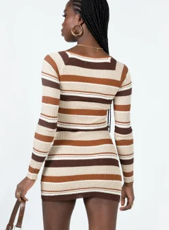 Princess Polly Domini Mini Dressmulti   Brown Best