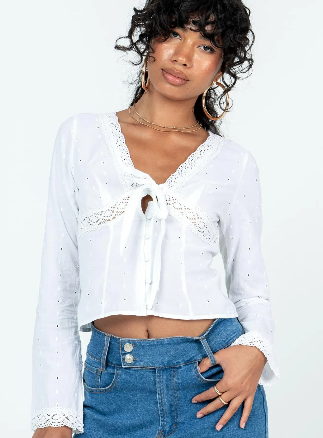 Princess Polly Dominico Shirt Ivory Store