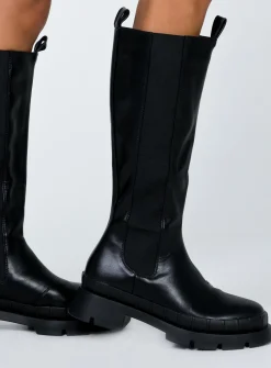 Princess Polly Douglas Boots  Black Cheap