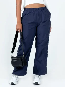 Princess Polly Downtown Parachute Pants  Navy Fashion