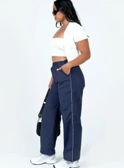 Princess Polly Downtown Parachute Pants  Navy Fashion
