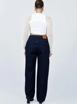 Princess Polly Drago Slouch Jeans  Indigo Cheap