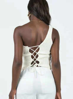 Princess Polly Drayla Top Cream Flash Sale