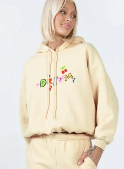 Princess Polly Dream A Little Dream Hoodie  Beige Flash Sale