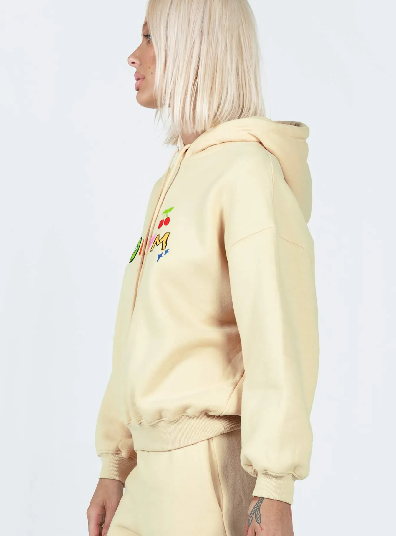 Princess Polly Dream A Little Dream Hoodie Beige Flash Sale