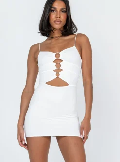 Princess Polly Dreamland Mini Dress  White Online