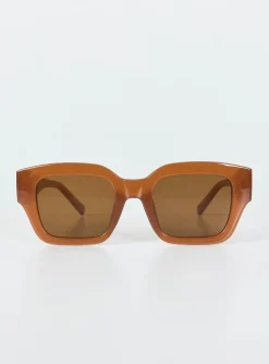 Princess Polly Dutton Sunglasses  Brown Online