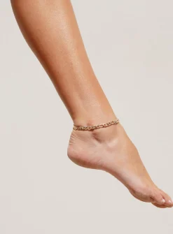 Princess Polly E Girl Anklet   Gold New