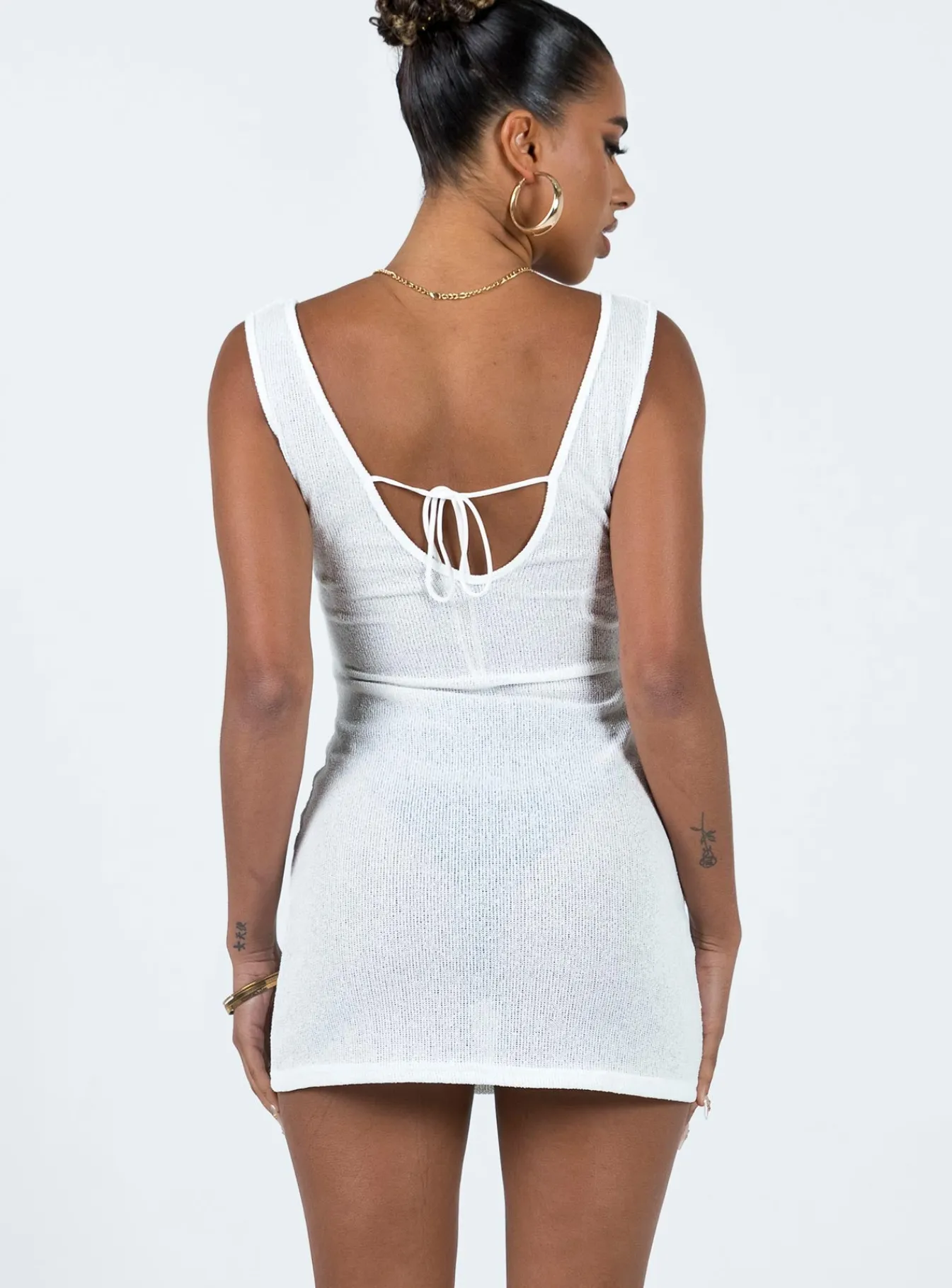 Princess Polly Eberose Reversible Mini Dress White Hot