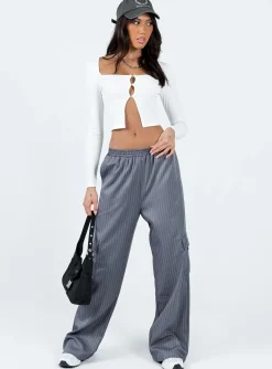 Princess Polly Edgely Top  White Outlet