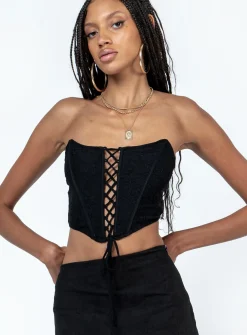 Princess Polly Eilian Corset Black Flash Sale