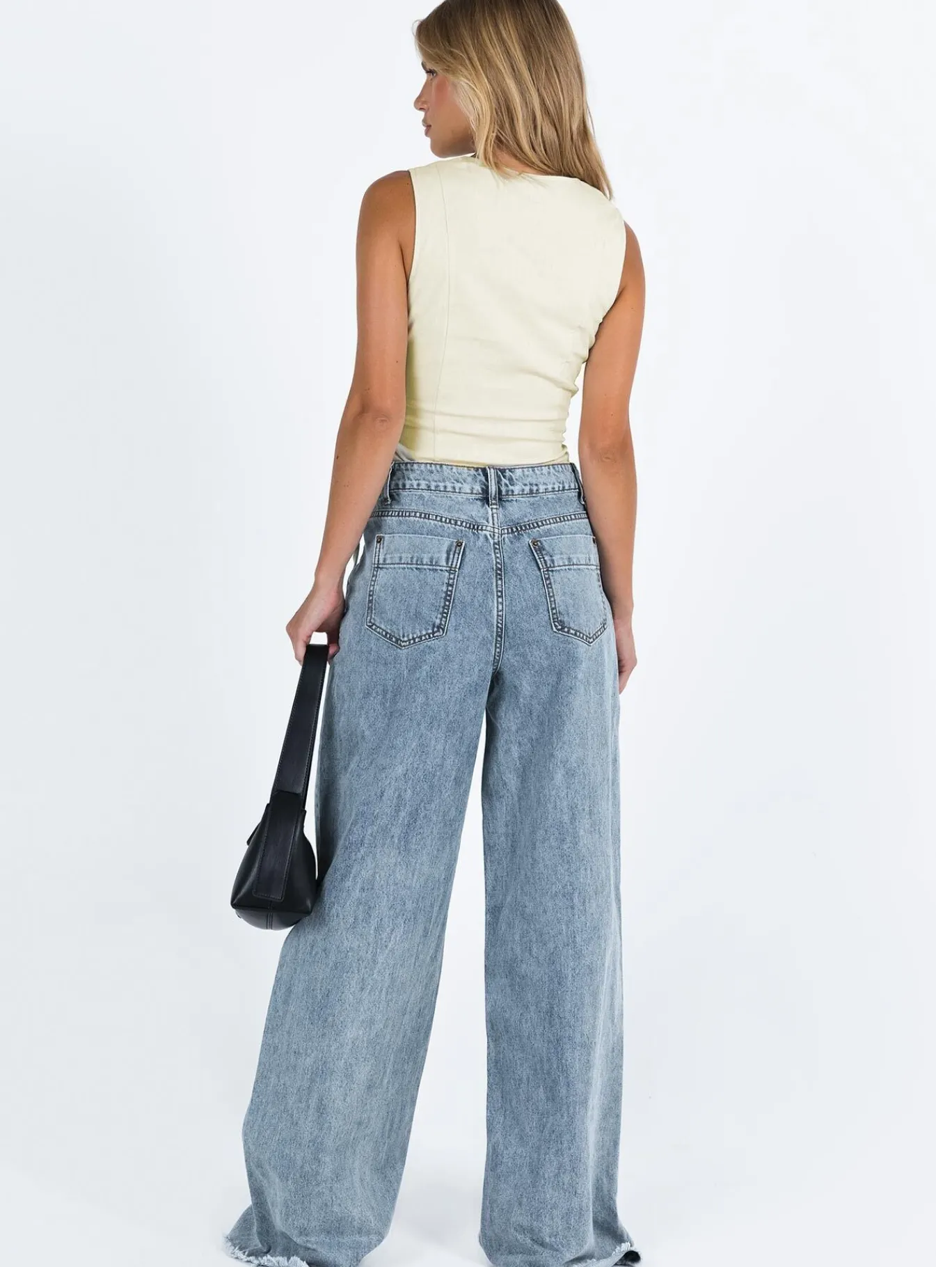 Princess Polly Eivissa Baggy Jeans Faded Denim Outlet