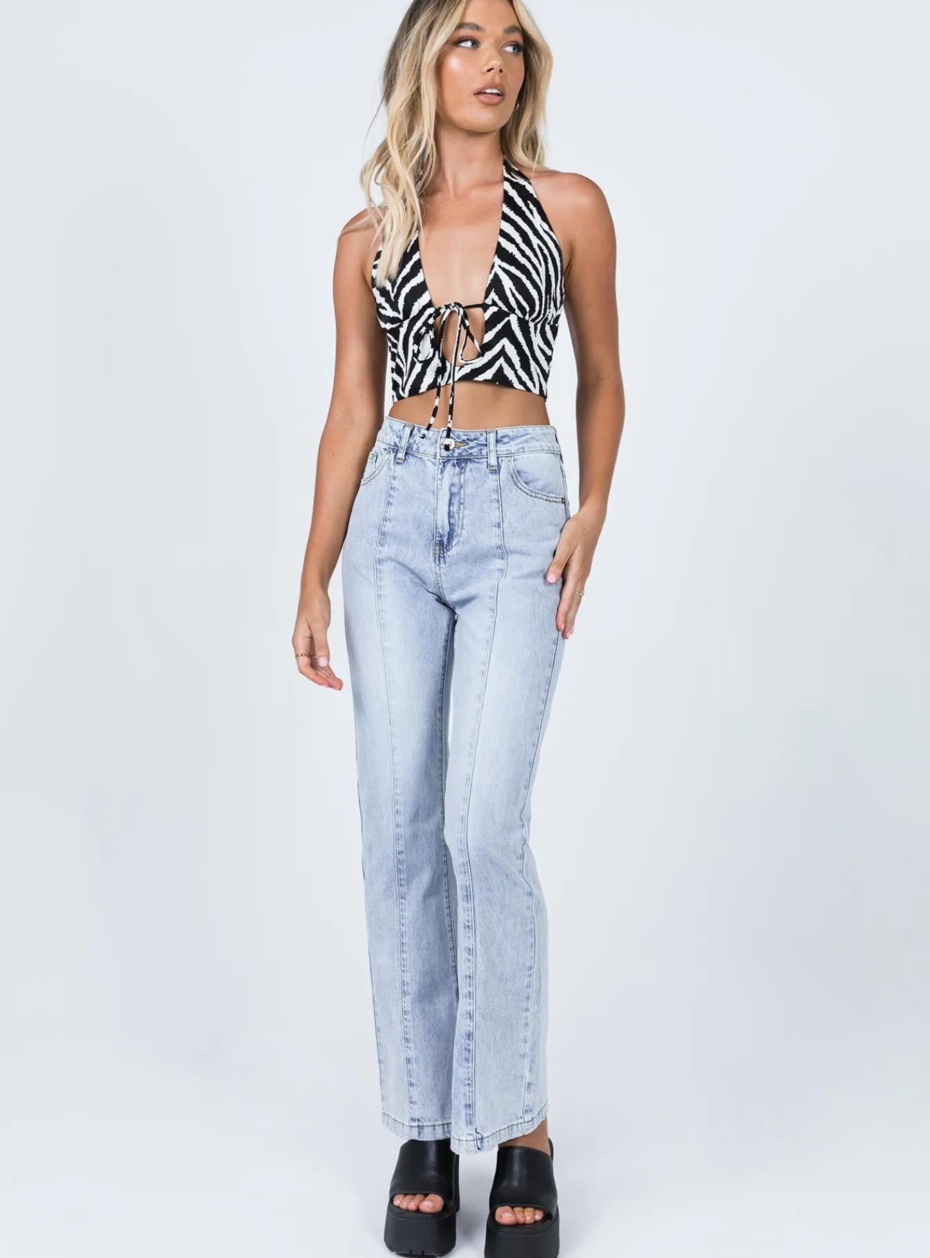 Princess Polly Elaine Top Zebra Flash Sale