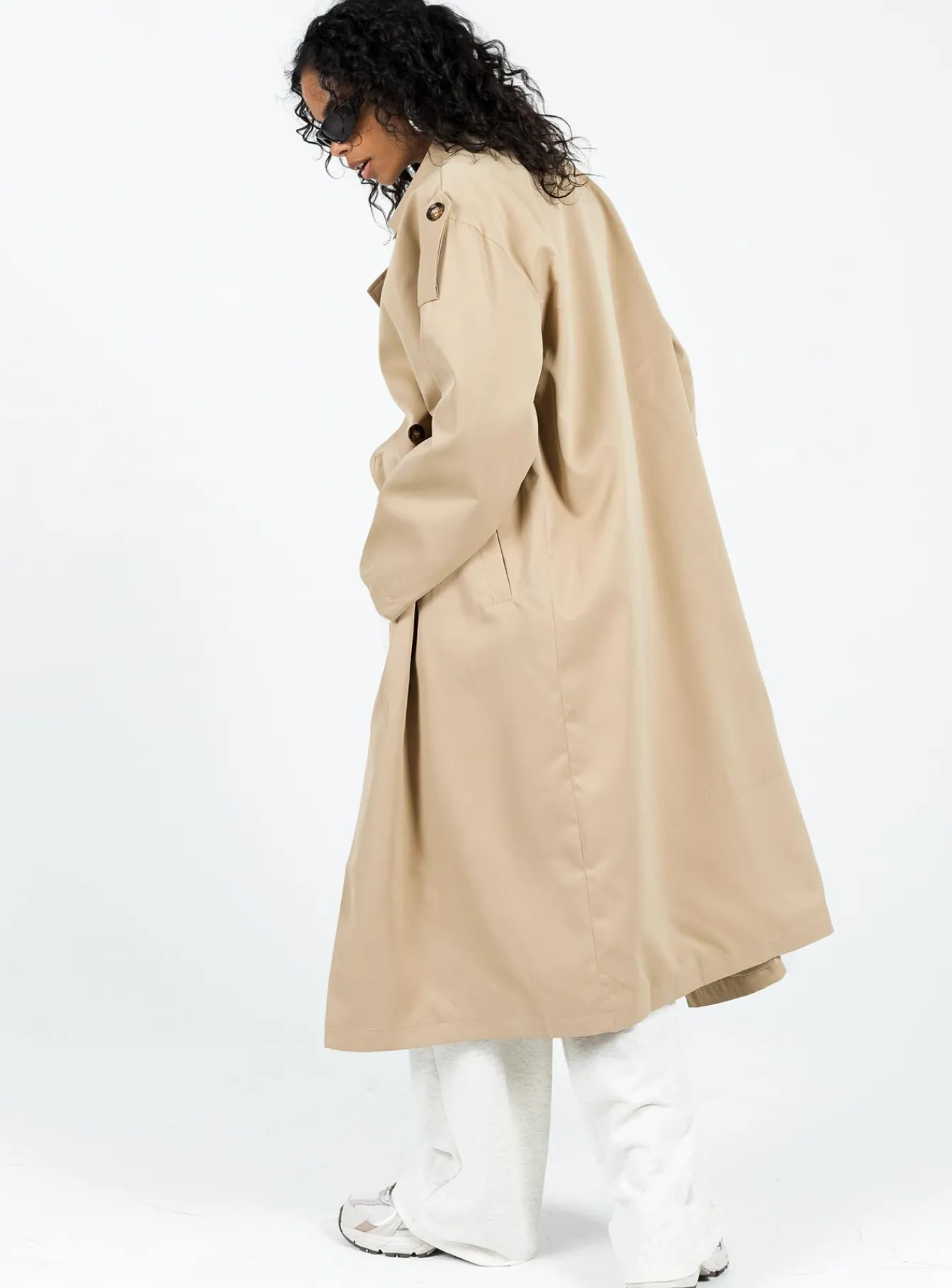 Princess Polly Elgata Trench Coat Beige Cheap