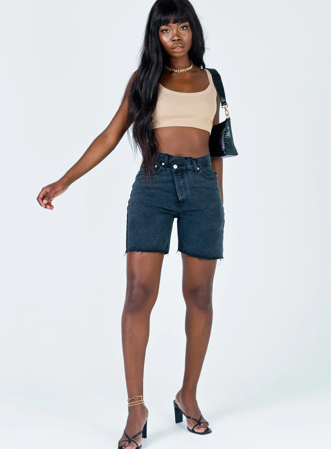 Princess Polly Eliana Shorts Black Cheap