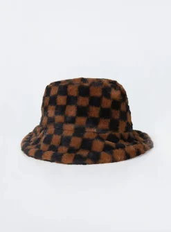 Princess Polly Elias Hat  Dark Brown / Black Hot