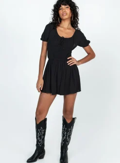 Princess Polly Elijah Romper Black Shop