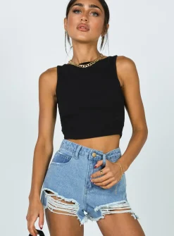 Princess Polly Elise Shorts   Denim Online