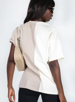 Princess Polly Elisia Tee Off White / Beige Beige / Off White Fashion