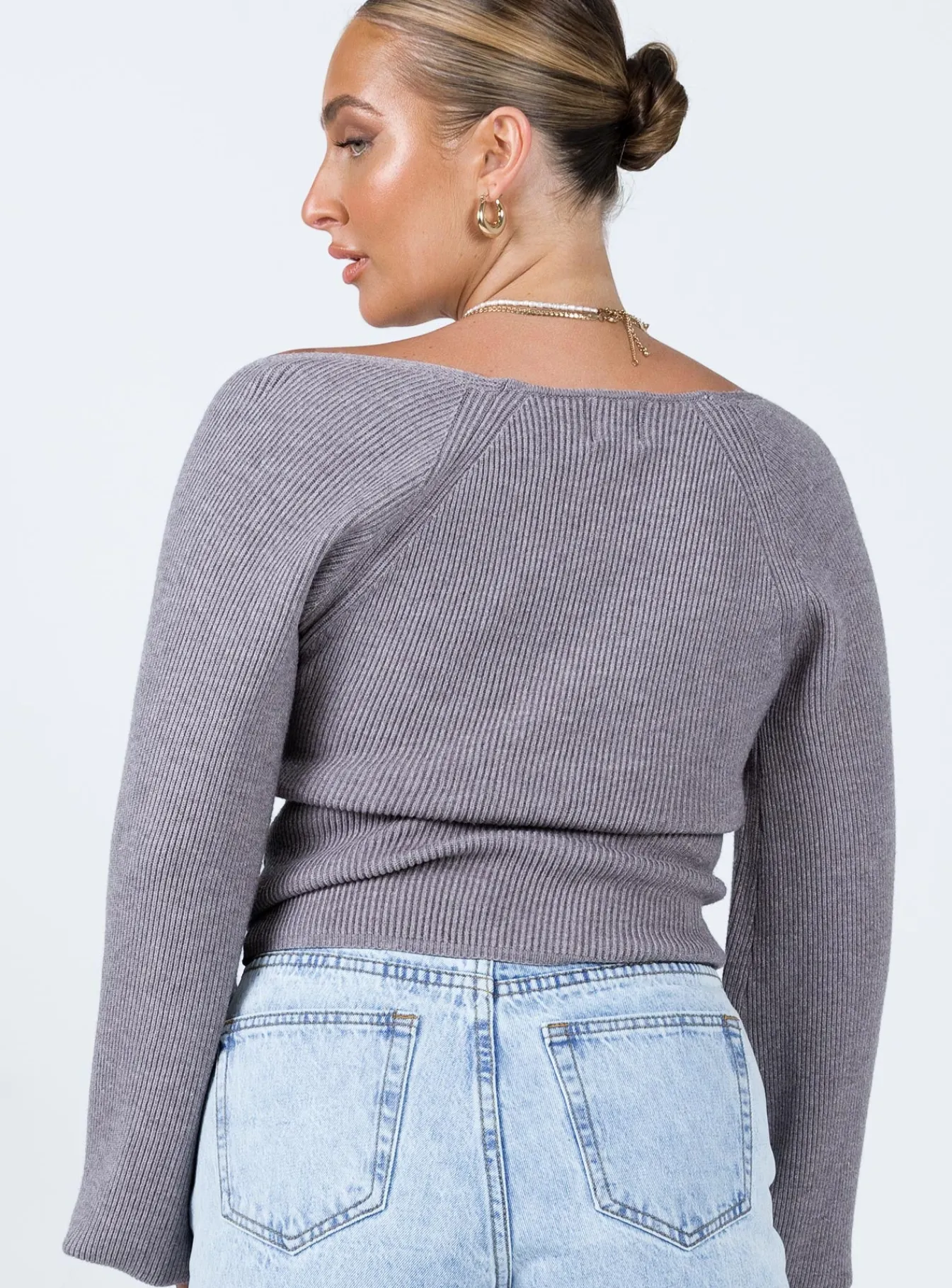 Princess Polly Eliza Sweater Grey Fashion