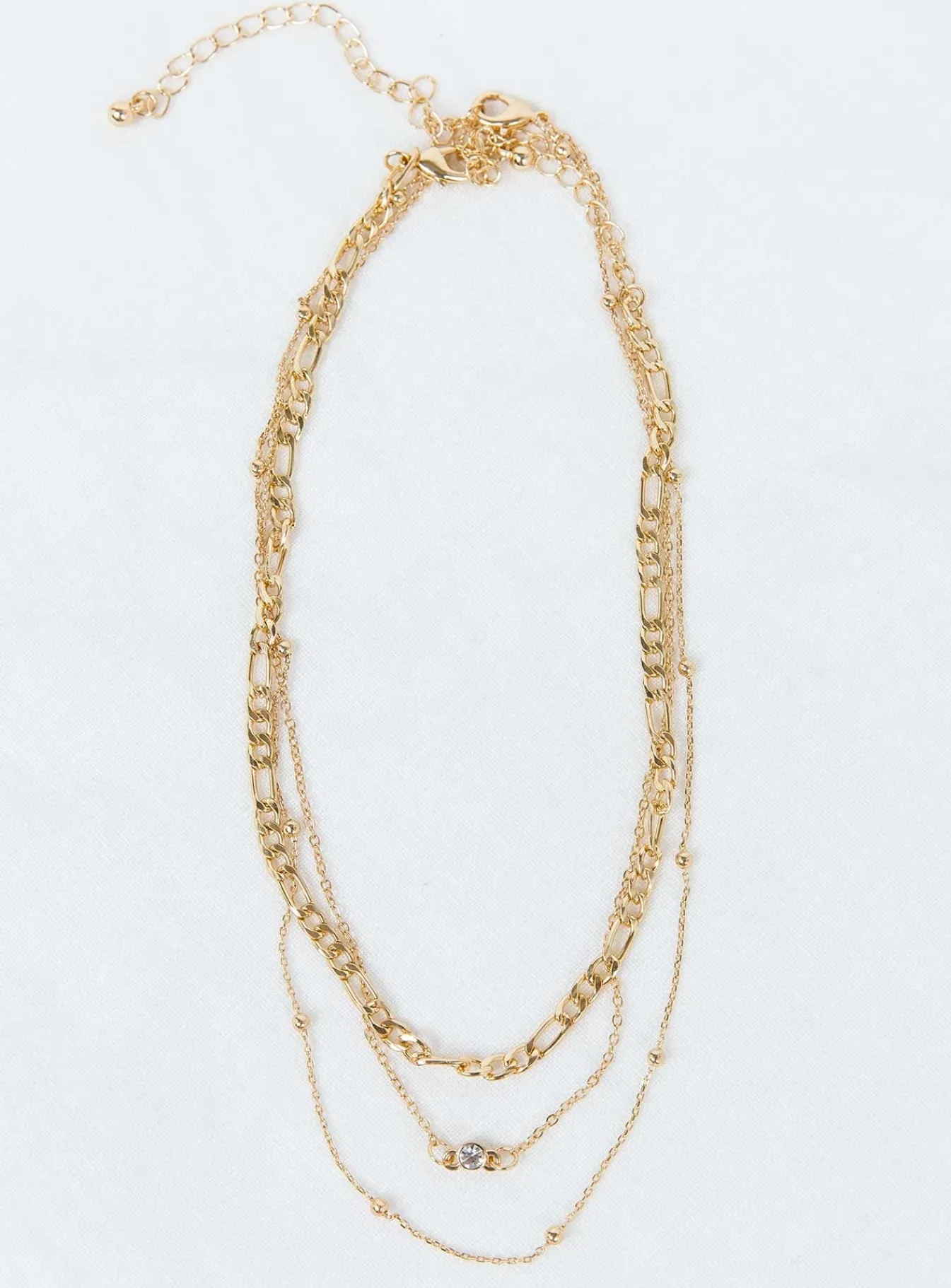 Princess Polly Elkie Dainty Necklace Set Gold Clearance