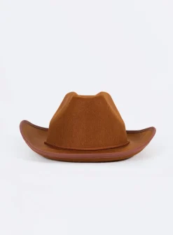 Princess Polly Ella-Rae Cowboy Hat  Brown Cheap